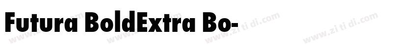 Futura BoldExtra Bo字体转换